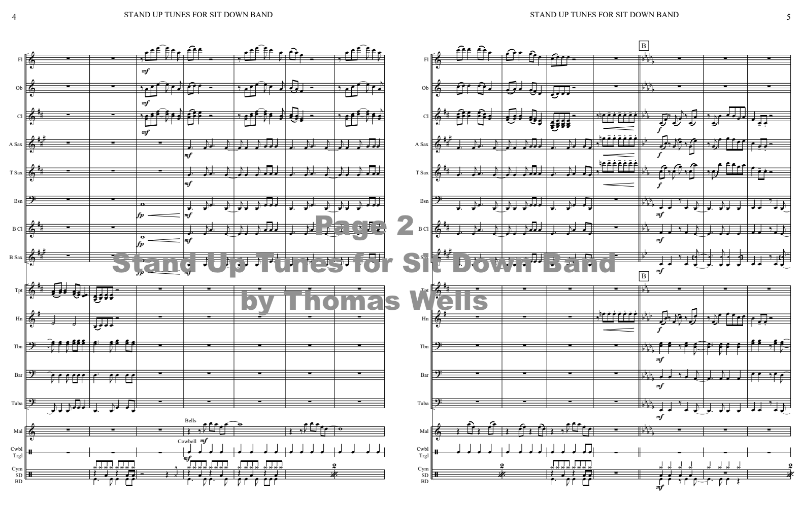 Stand Up Tunes for Sit Down Band - Thomas Wells Music - Image 3