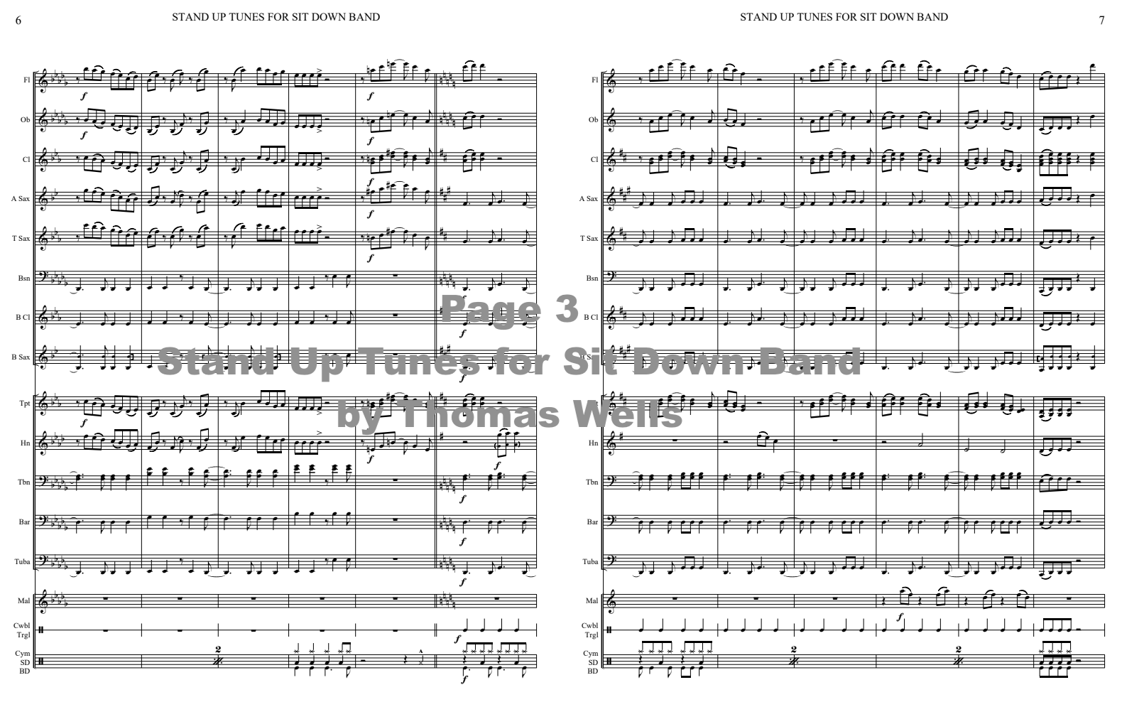 Stand Up Tunes for Sit Down Band - Thomas Wells Music - Image 4