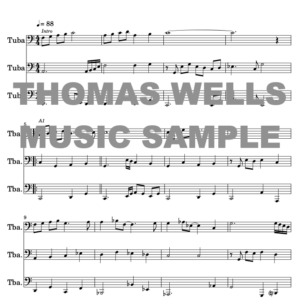 Where is Love Tuba Trio Sample Sheet Music